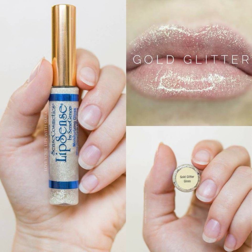 NEW, UnOpened, LipSense Gold Glitter Gloss
